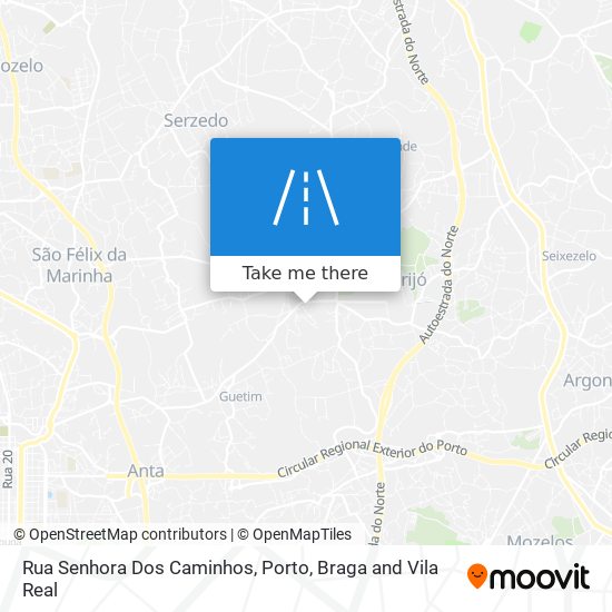 Rua Senhora Dos Caminhos mapa