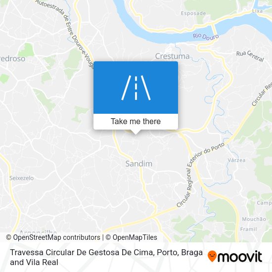 Travessa Circular De Gestosa De Cima mapa