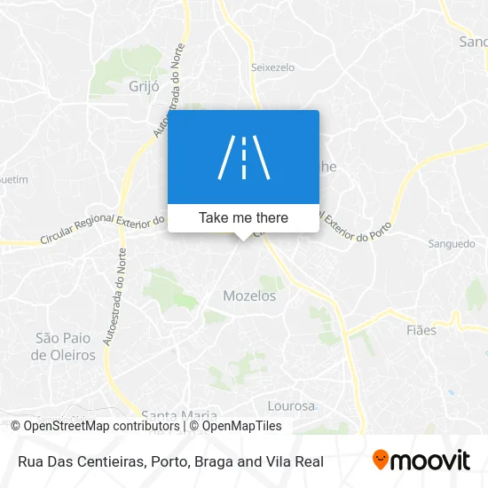 Rua Das Centieiras map