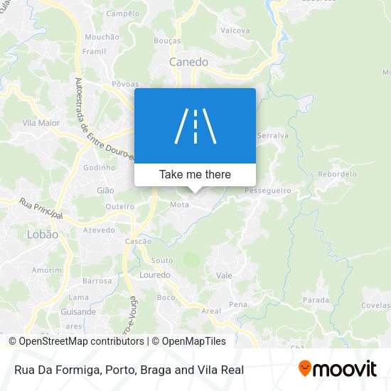 Rua Da Formiga map