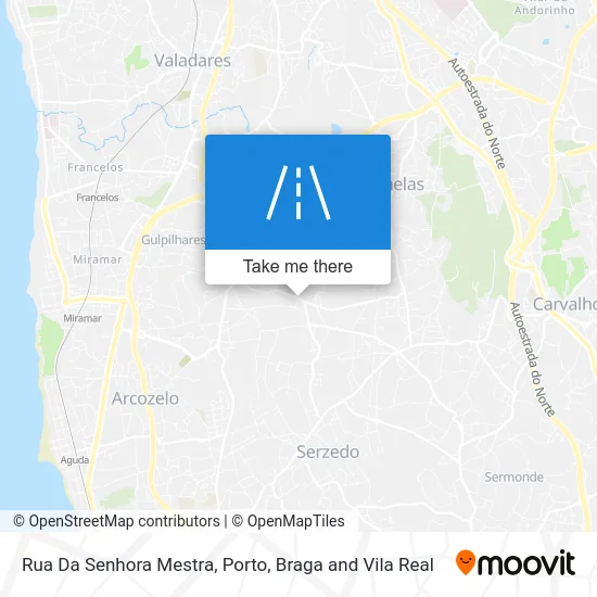 Rua Da Senhora Mestra map