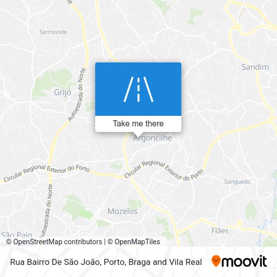 Rua Bairro De São João map