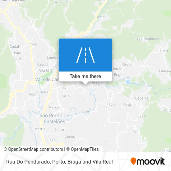 Rua Do Pendurado map