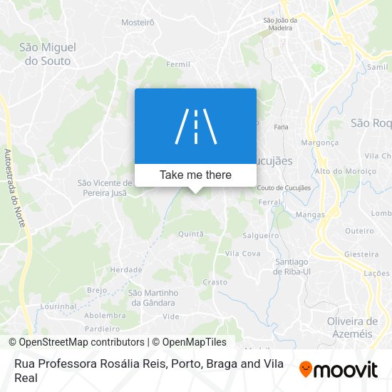 Rua Professora Rosália Reis map