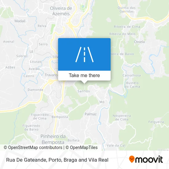 Rua De Gateande map