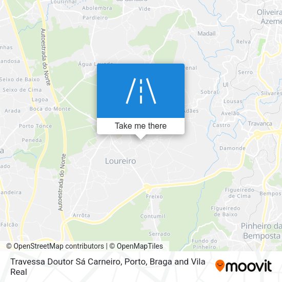 Travessa Doutor Sá Carneiro mapa
