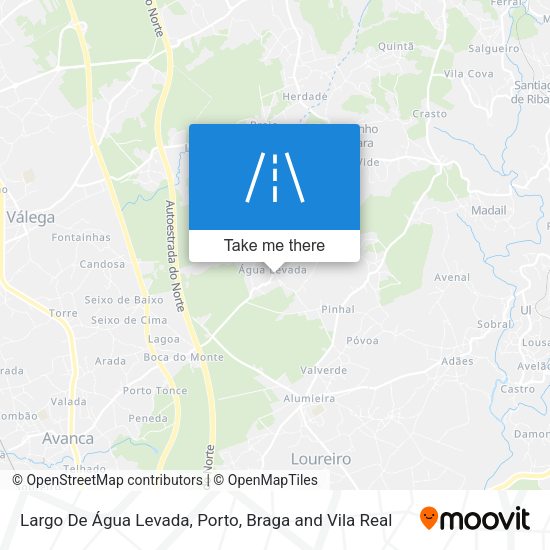 Largo De Água Levada mapa