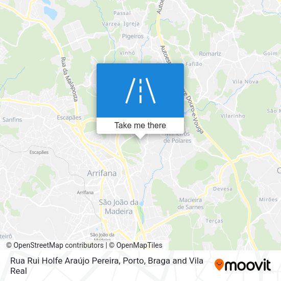 Rua Rui Holfe Araújo Pereira mapa