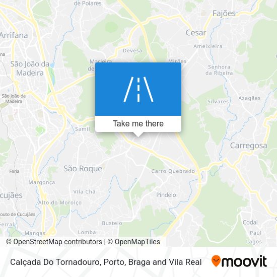 Calçada Do Tornadouro map