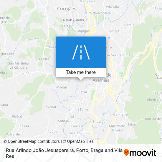 Rua Arlindo João Jesuspereira mapa