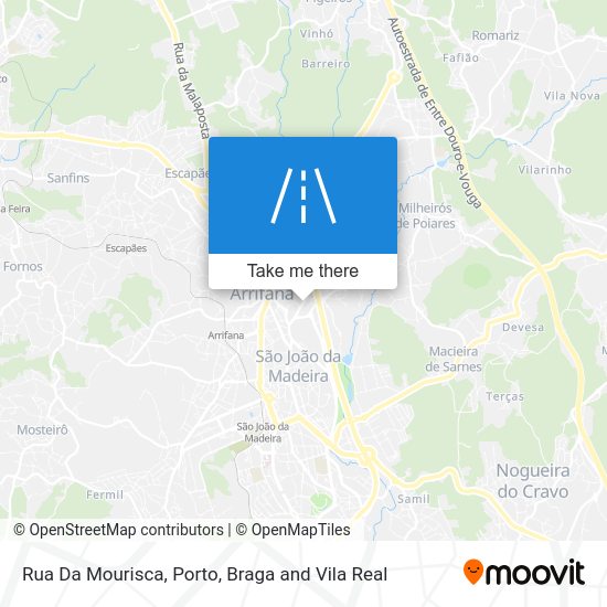 Rua Da Mourisca mapa