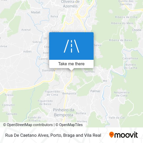 Rua De Caetano Alves mapa