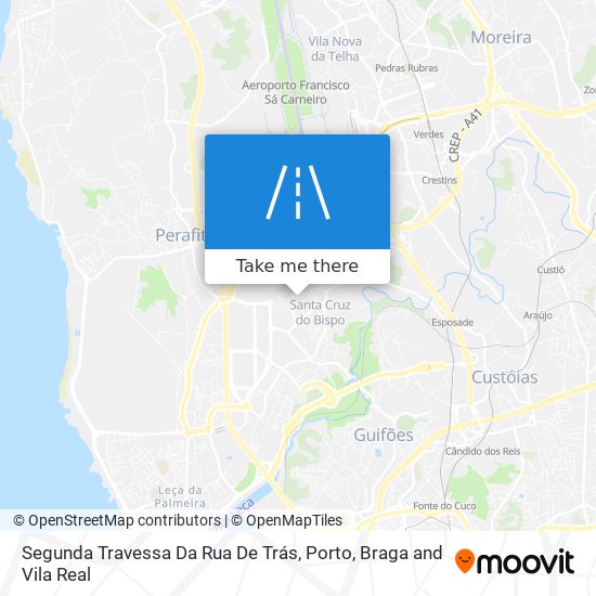 Segunda Travessa Da Rua De Trás map