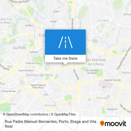 Rua Padre Manuel Bernardes map