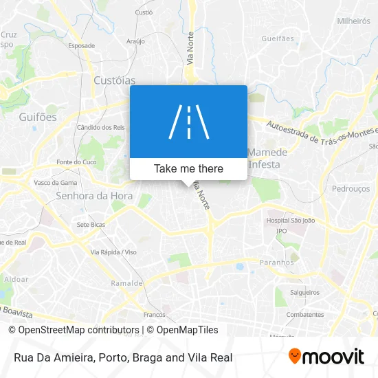 Rua Da Amieira map