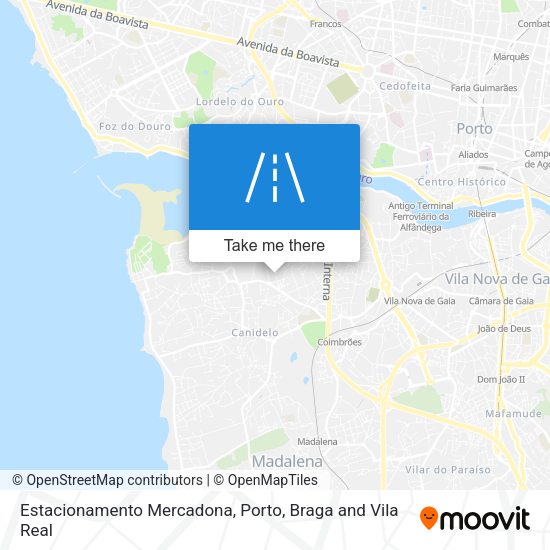 Estacionamento Mercadona map