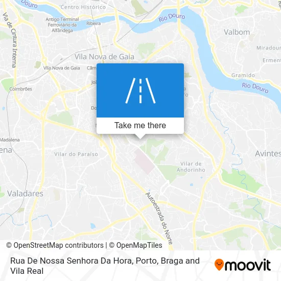 Rua De Nossa Senhora Da Hora map