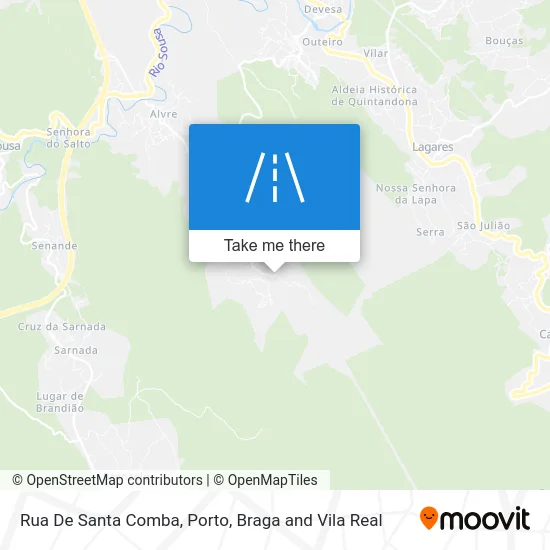 Rua De Santa Comba map