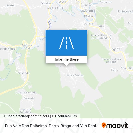 Rua Vale Das Palheiras mapa