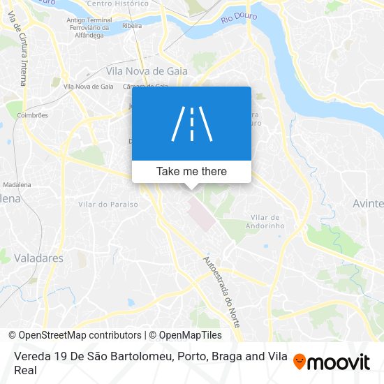 Vereda 19 De São Bartolomeu mapa