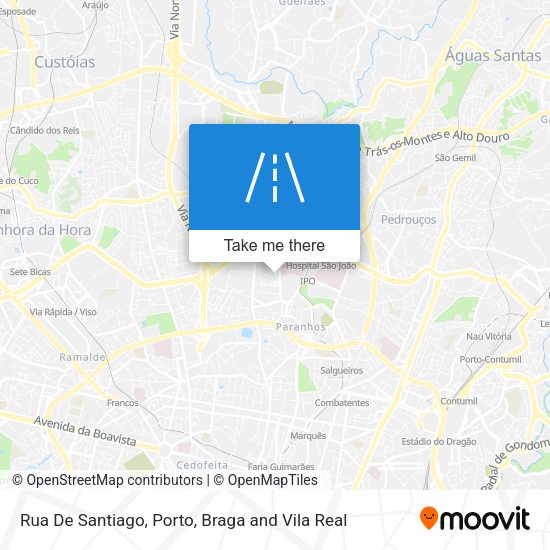 Rua De Santiago mapa