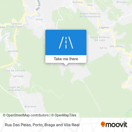 Rua Das Peias map
