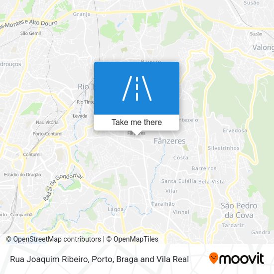 Rua Joaquim Ribeiro mapa