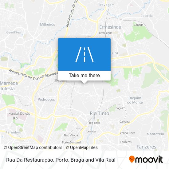 Rua Da Restauração mapa