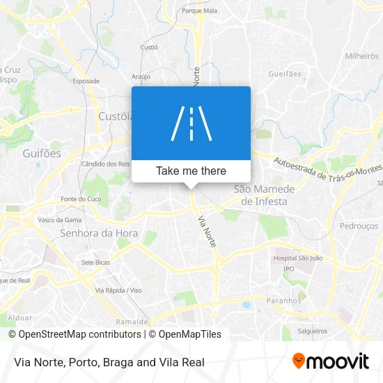Via Norte map