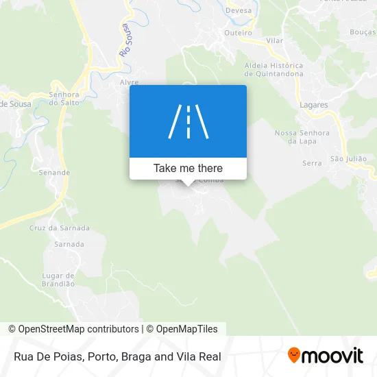 Rua De Poias map