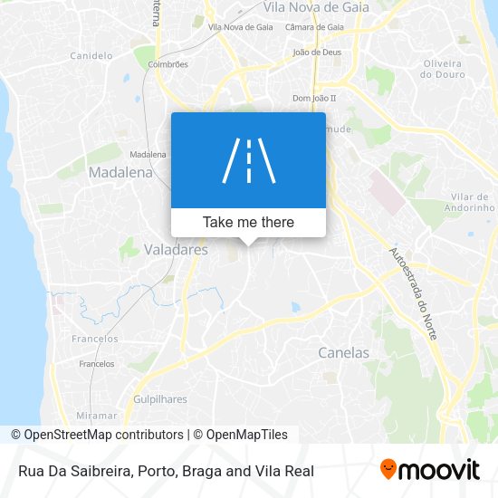 Rua Da Saibreira mapa