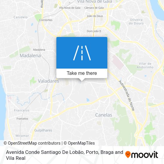 Avenida Conde Santiago De Lobão mapa