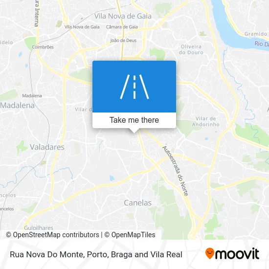 Rua Nova Do Monte map