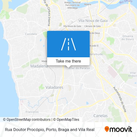 Rua Doutor Procópio mapa
