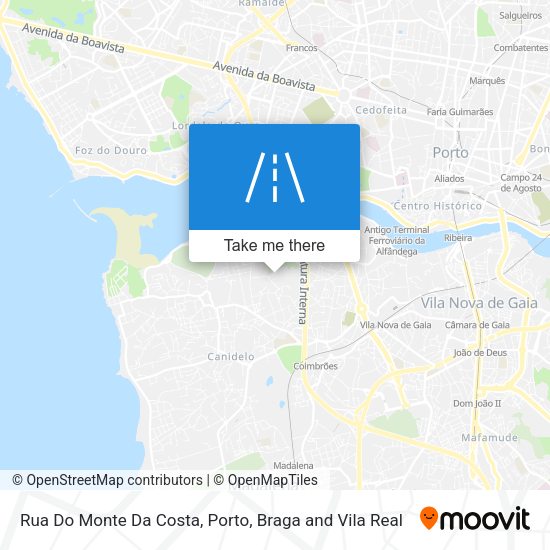 Rua Do Monte Da Costa mapa