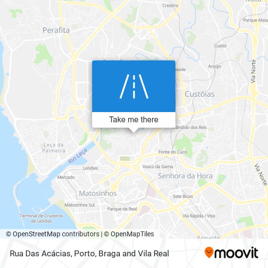 Rua Das Acácias map