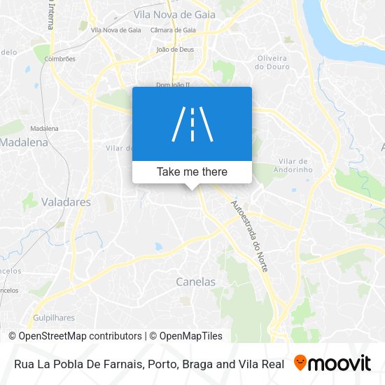 Rua La Pobla De Farnais map