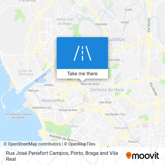 Rua José Penafort Campos mapa