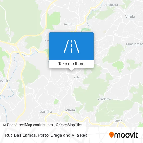 Rua Das Lamas map