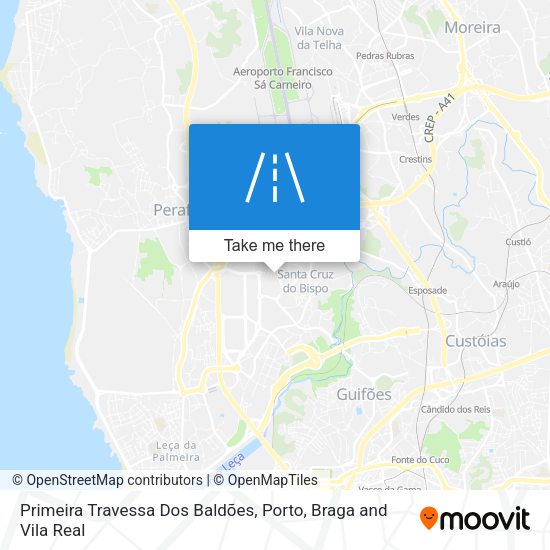 Primeira Travessa Dos Baldões mapa
