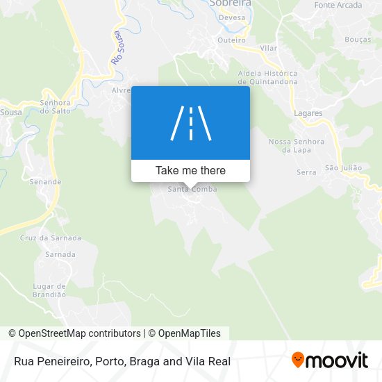Rua Peneireiro mapa