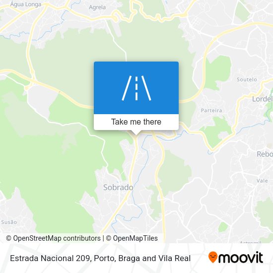 Estrada Nacional 209 mapa