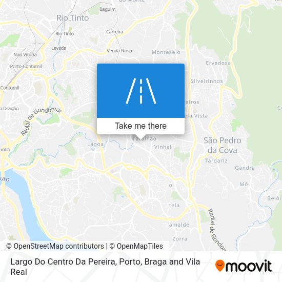 Largo Do Centro Da Pereira mapa