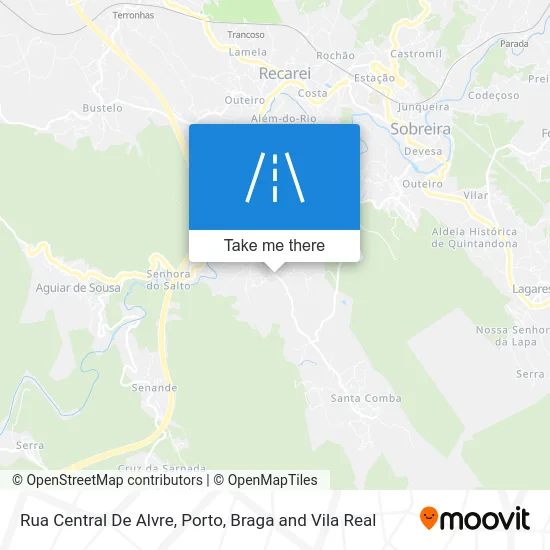 Rua Central De Alvre map