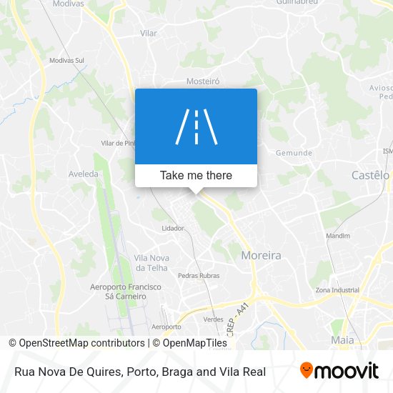 Rua Nova De Quires mapa