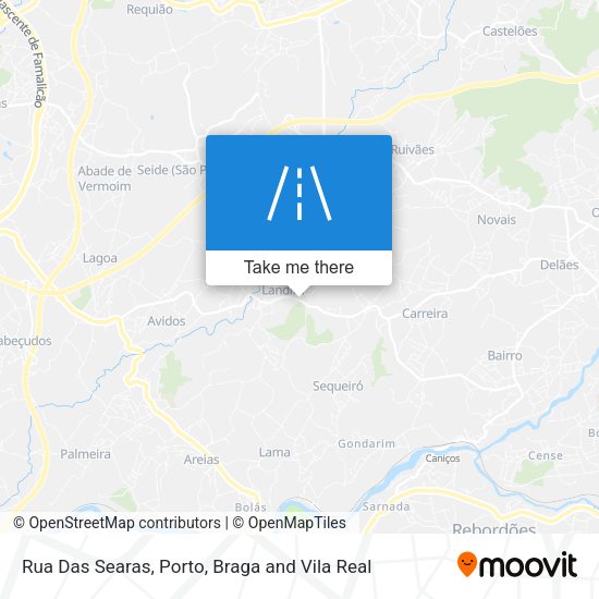 Rua Das Searas map