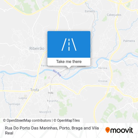 Rua Do Porto Das Marinhas mapa