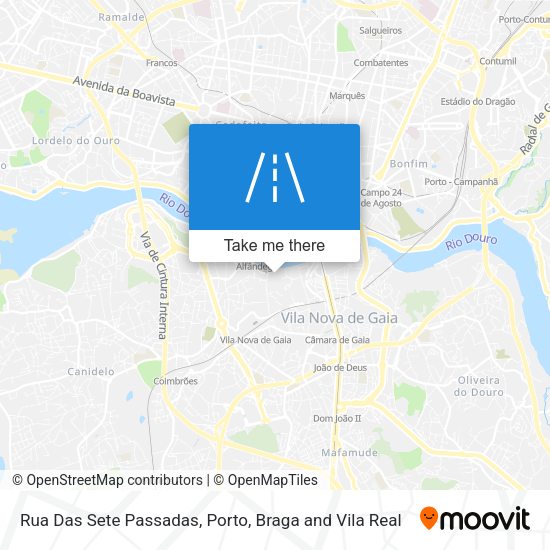 Rua Das Sete Passadas mapa
