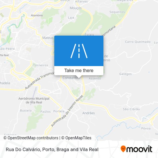 Rua Do Calvário mapa