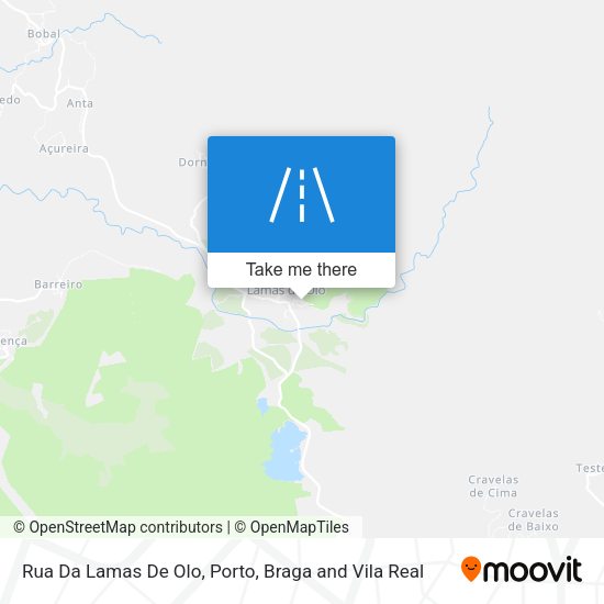 Rua Da Lamas De Olo mapa